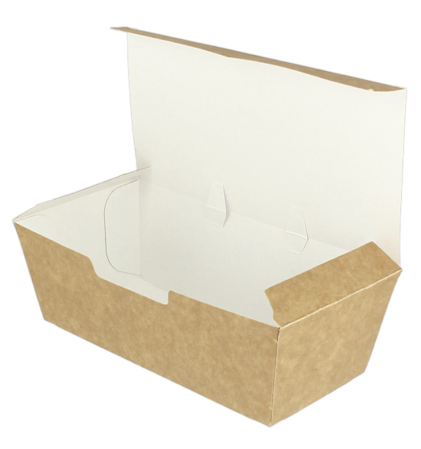 Paper Take-Out Box Kraft 16,5x7,5x6cm (25 Units)