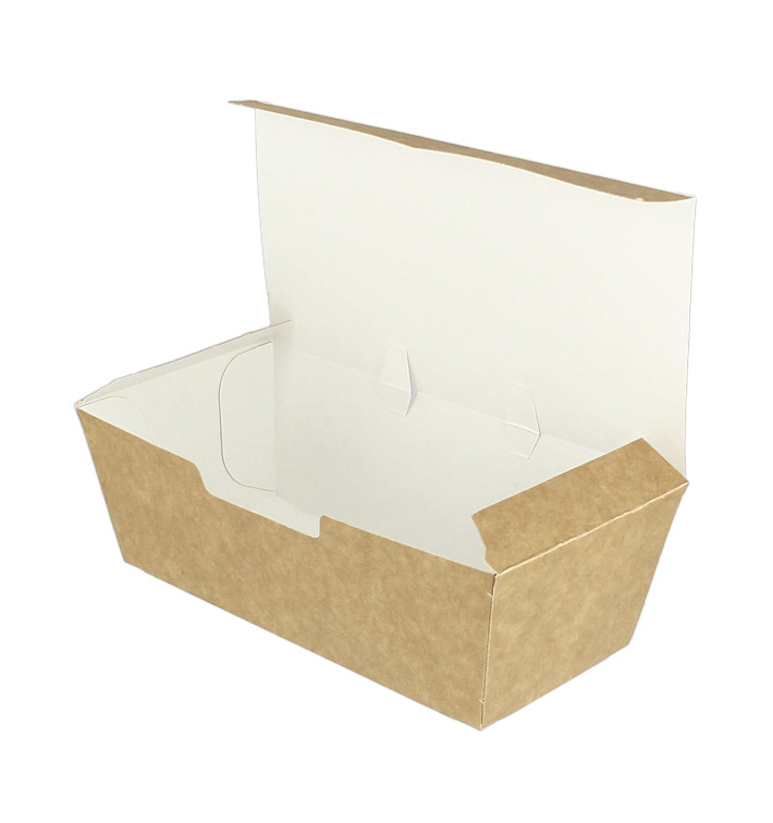 Paper Take-Out Box Kraft 16,5x7,5x6cm (600 Units) Paper Take-Out Box Kraft 16,5x7,5x6cm (600 Units)