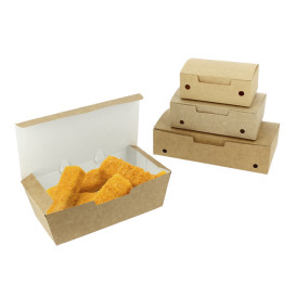 Paper Take-Out Box Medium size Kraft 1,45x0,90x0,45,m (25 Units)