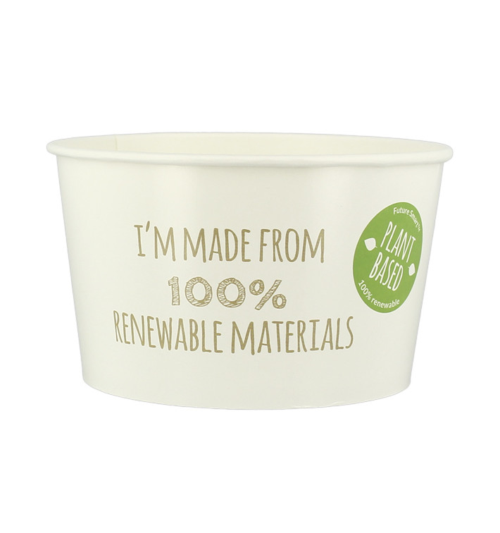 Renewable Paper Salad Bowl White 635ml Ø12,5cm (360 Units) Renewable Paper Salad Bowl White 635ml Ø12,5cm (360 Units)