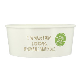 Renewable Paper Salad Bowl White 775ml Ø15cm (360 Units)