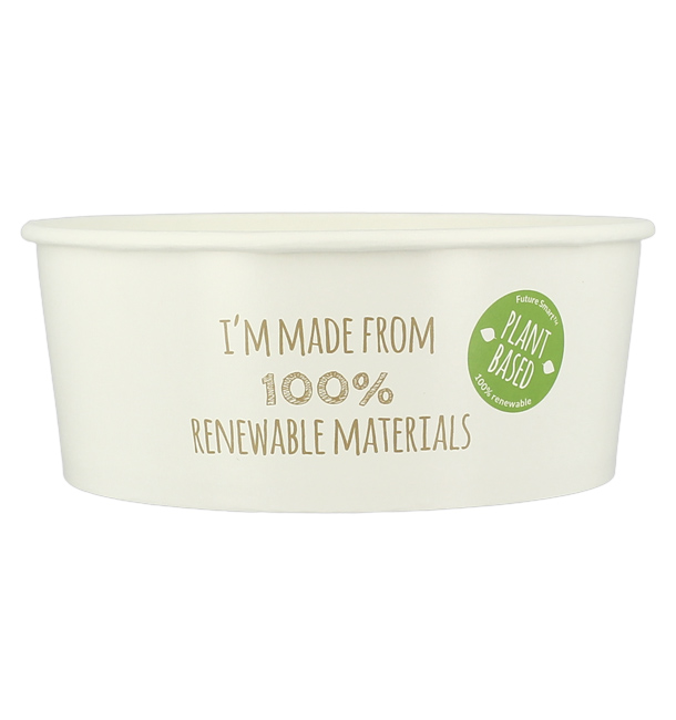Renewable Paper Salad Bowl White 775ml Ø15cm (360 Units)