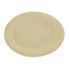 Wheat Straw Plate Natural 26x20 cm (50 Units) 