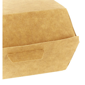 Paper Burger Box Kraft 12x12x7cm (450 Units)