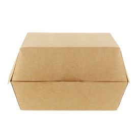 Paper Burger Box Kraft XXL 14,5x14,5x8cm (25 Units)