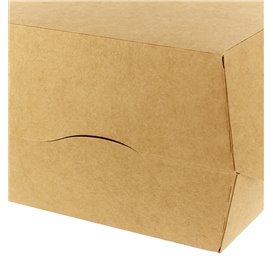 Paper Burger Box Kraft XXL 14,5x14,5x8cm (25 Units)
