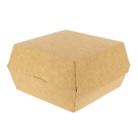 Paper Burger Box Kraft Mega Size 16,5x18x9cm (25 Units) 