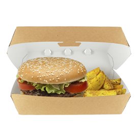 Paper Burger Box Kraft Giant size 23x17,5x8cm (175 Units)