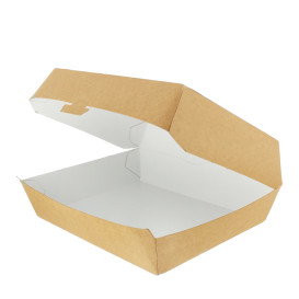 Paper Burger Box Kraft Giant size 23x17,5x8cm (175 Units)