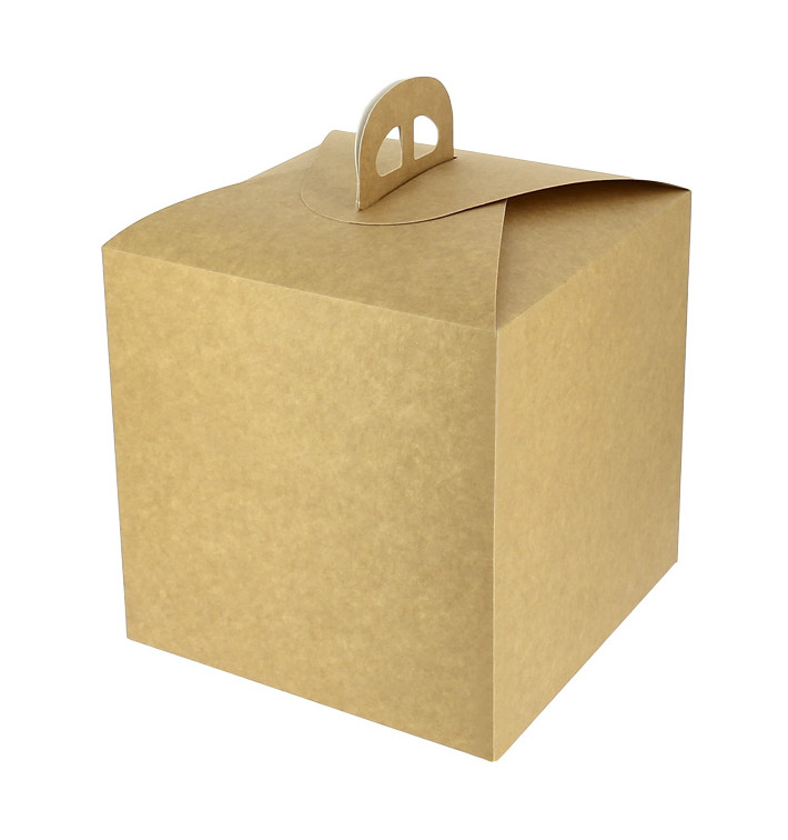 Kraft Carton Panettone Box 1000g 21,5x21,5x21,5cm (100 Units) Kraft Carton Panettone Box 1000g 21,5x21,5x21,5cm (100 Units)