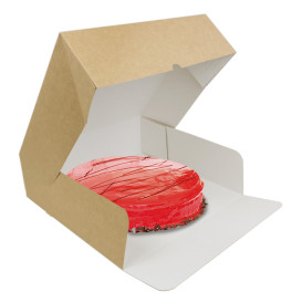 Kraft Carton Box with flip-top front 35x35+10cm (100 Units)