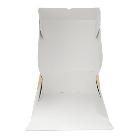 Kraft Carton Box with flip-top front 35x35+10cm (100 Units)