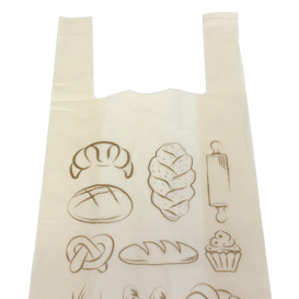 Bread T-shirt Bag Home Compost “Bakery” 30x60cm 14µm (100 Units)