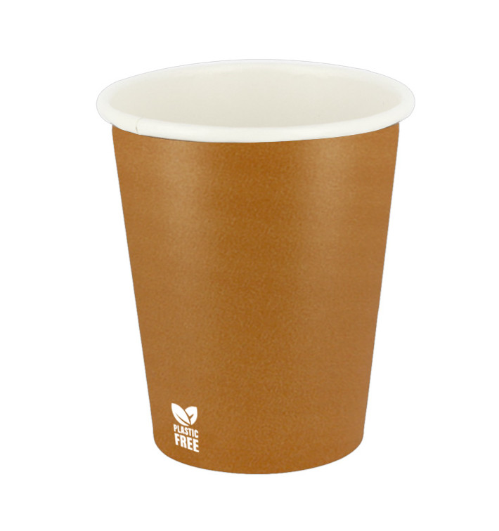 Plastic-Free Paper Cup 7 Oz/210ml "Caramel" Ø7cm (50 Units) Plastic-Free Paper Cup 7 Oz/210ml "Caramel" Ø7cm (50 Units)