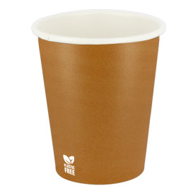 Plastic-Free Paper Cup 7 Oz/210ml "Caramel" Ø7cm (1.000 Units)