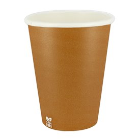 Plastic-Free Paper Cup 14 Oz/420ml "Caramel" Ø9,0cm (1.000 Units)
