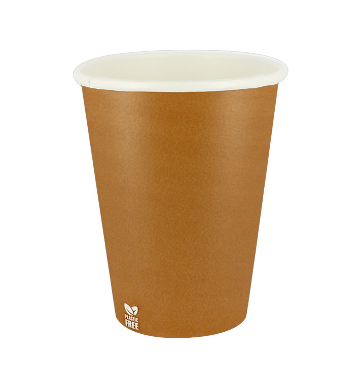 Plastic-Free Paper Cup 14 Oz/420ml "Caramel" Ø9,0cm (50 Units) Plastic-Free Paper Cup 14 Oz/420ml "Caramel" Ø9,0cm (50 Units)