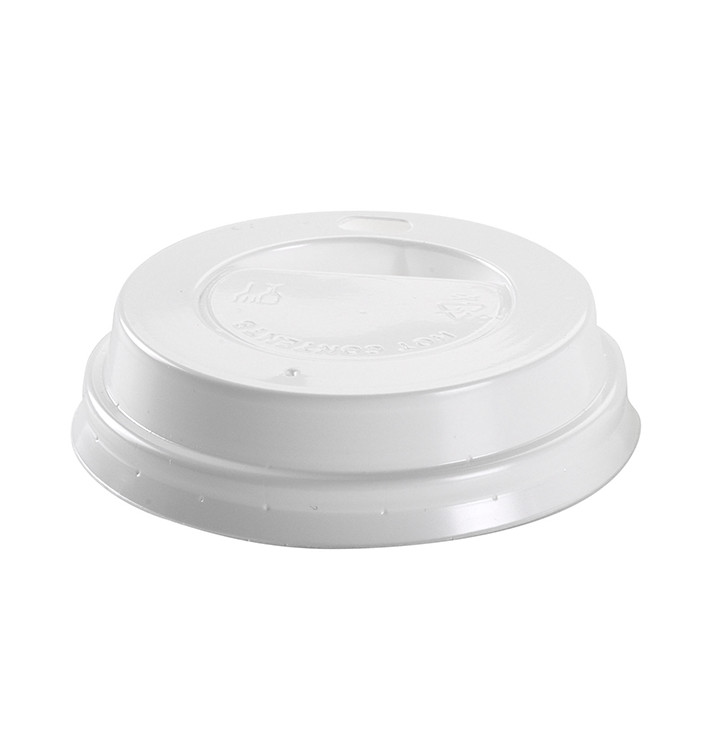 Lid for Paper Cup Hole 4Oz/120ml White Ø6,2cm (100 Units) Lid for Paper Cup Hole 4Oz/120ml White Ø6,2cm (100 Units)
