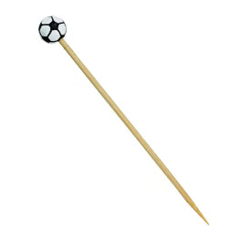 Bamboo Food Pick Football Design 12cm (100 Units)  