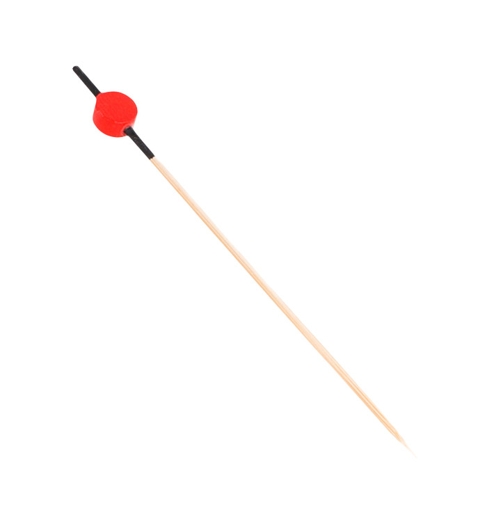 Bamboo Food Pick "Japan" Design Black and Red 12cm (1.200 Units) Bamboo Food Pick "Japan" Design Black and Red 12cm (1.200 Units)