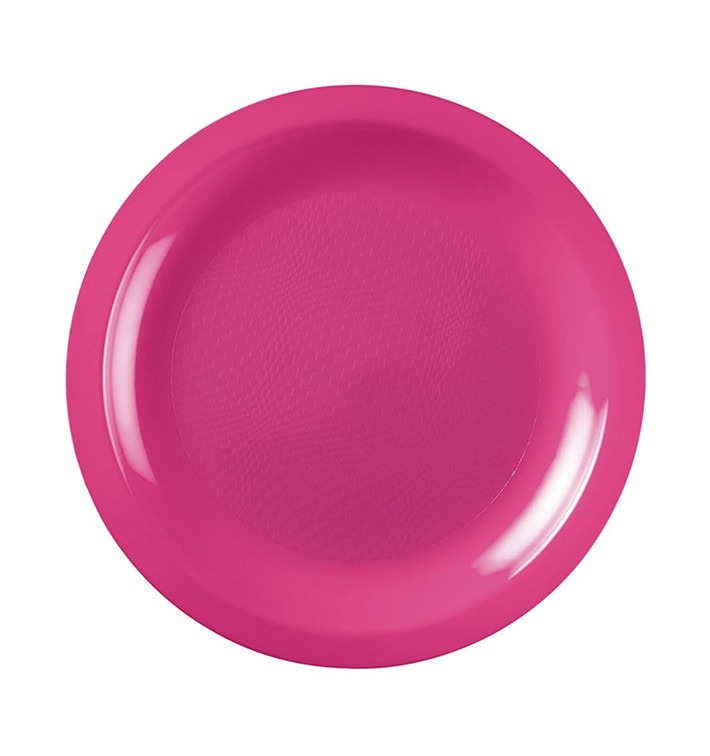 Plastic Plate Flat Fuchsia "Round" PP Ø18,5cm (600 Units) Plastic Plate Flat Fuchsia "Round" PP Ø18,5cm (600 Units)