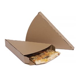 Corrugated Pizza Slice Box Kraft Takeaway (350 Units)
