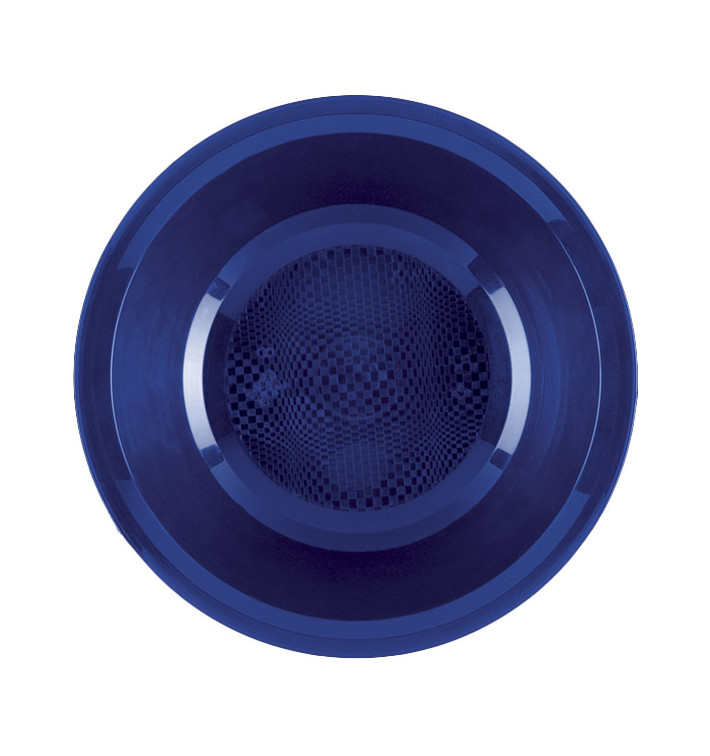 Plastic Plate Deep Blue "Round" PP Ø19,5 cm (600 Units)