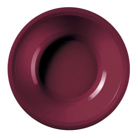 Plastic Plate Deep Burgundy "Round" PP Ø19,5 cm (50 Units) 