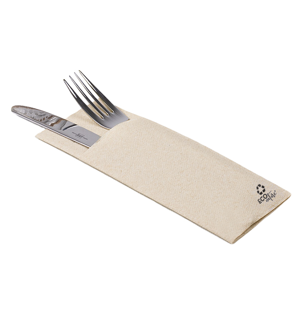 Cutlery Pocket Fold Napkin de Papel Eco 32x40cm (30 units) 