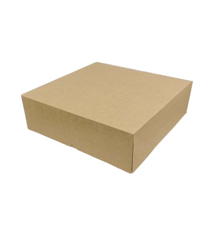 Kraft Carton Box with flip-top front 28x28+10cm (25 Units) Kraft Carton Box with flip-top front 28x28+10cm (25 Units)