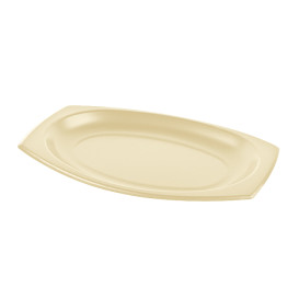 Foam Tray Honey with Lid 23x18cm (125 Units)