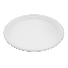 Sugarcane Plate White Ø26 cm (400 Units)