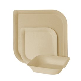 Sugarcane Plate Bagasse and Bamboo 15,0 cm (1.000 Units)