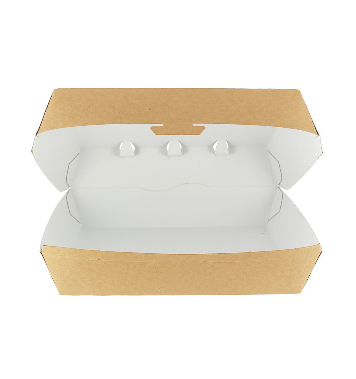 Paper Burger Box Kraft Giant size 23x17,5x8cm (175 Units) Paper Burger Box Kraft Giant size 23x17,5x8cm (175 Units)