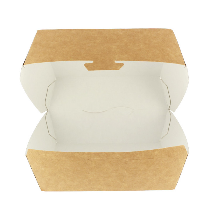 Paper Burger Box Kraft Mega Size 16,5x18x9cm (25 Units) 