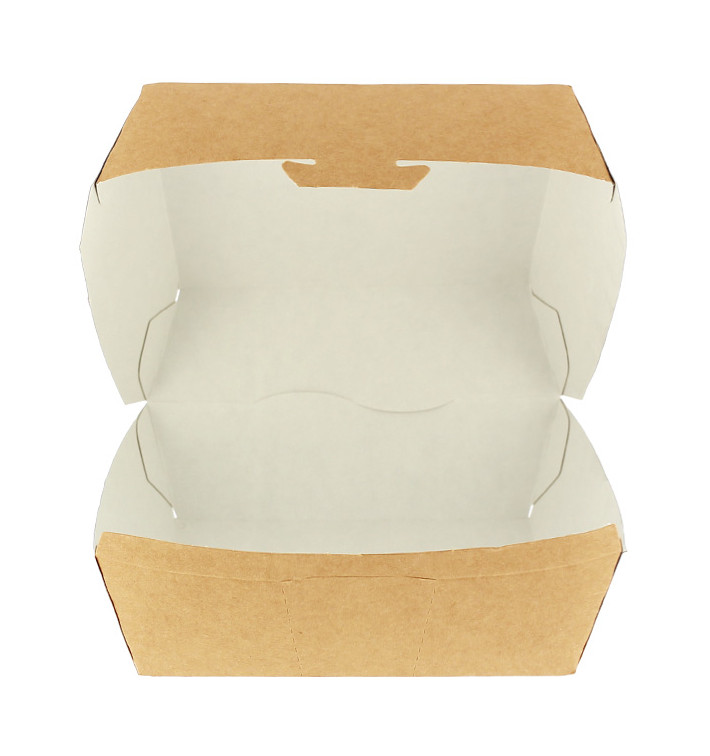 Paper Burger Box Kraft XXL 14,5x14,5x8cm (25 Units)