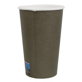 Paper Cup Brown 16Oz/480ml Ø9,0cm (50 Units)