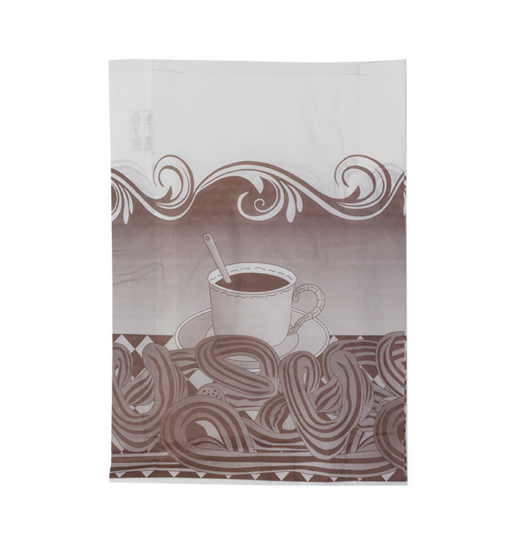 Paper Food Bag for Churros Grease-Proof 30+10x42cm (1000 Units) Paper Food Bag for Churros Grease-Proof 30+10x42cm (1000 Units)