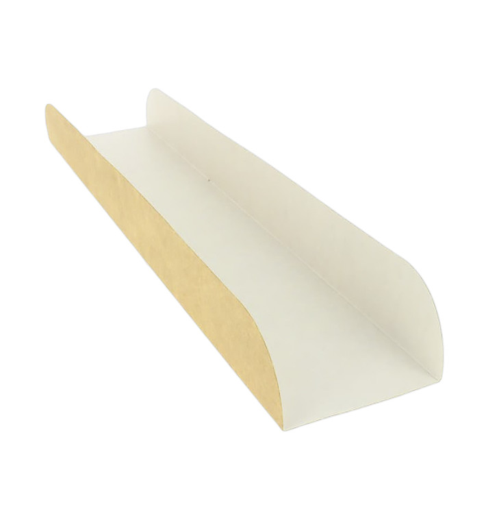 Paper Baguette Tray Kraft 30x6,1x3,2cm (100 Units) Paper Baguette Tray Kraft 30x6,1x3,2cm (100 Units)