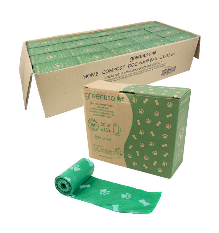 Plastic bag for dog droppings 100% bio 23x32cm (6.000 Units) Plastic bag for dog droppings 100% bio 23x32cm (6.000 Units)