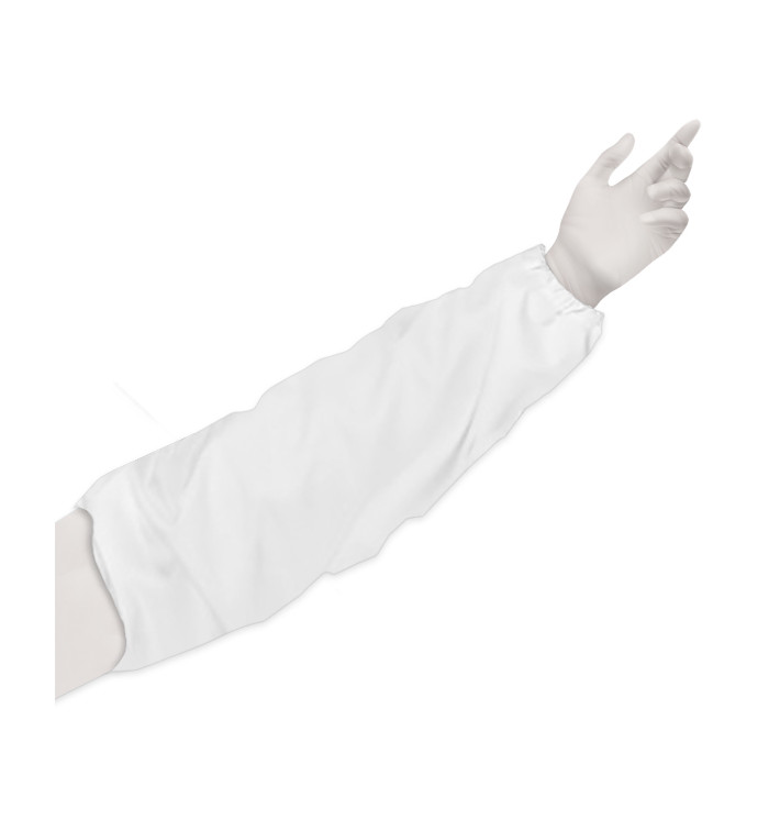 Disposable Plastic Over Sleeve TST PP White 25x44cm (50 Units) Disposable Plastic Over Sleeve TST PP White 25x44cm (50 Units)