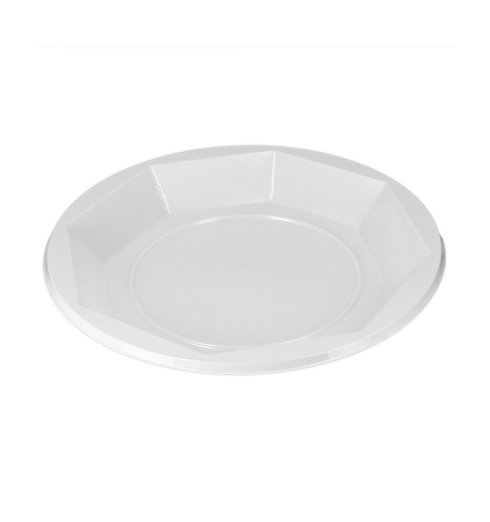 Reusable Plate Deep Economic PS White Ø22cm (420 Units) Reusable Plate Deep Economic PS White Ø22cm (420 Units)