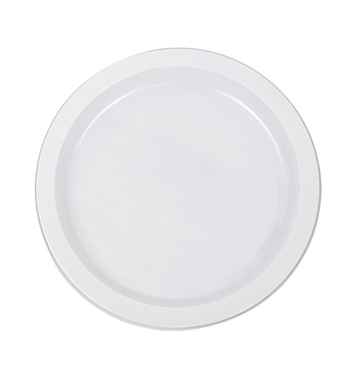 Reusable Plate Flat Economic PS White Ø22cm (25 Units) Reusable Plate Flat Economic PS White Ø22cm (25 Units)