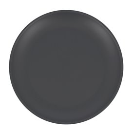 Reusable Plate Durable PP Mineral Antracite Ø23,5cm (54 Units)