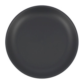 Reusable Plate Durable PP Mineral Anthracite Ø21cm (6 Units)