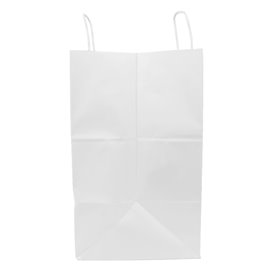Paper Bag with Handles White 100g/m² 36+24x39cm (50 Units)