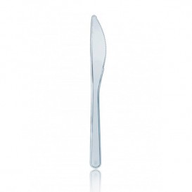 Plastic Knife Premium Clear 18,5 cm (50 Units) 