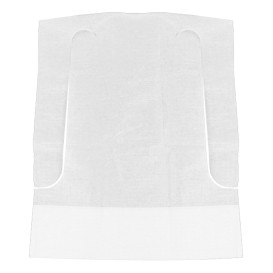 Disposable Kids Bib with Pocket White 33x28cm (100 Units) 