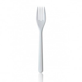 Plastic Fork Premium White 18,5cm 