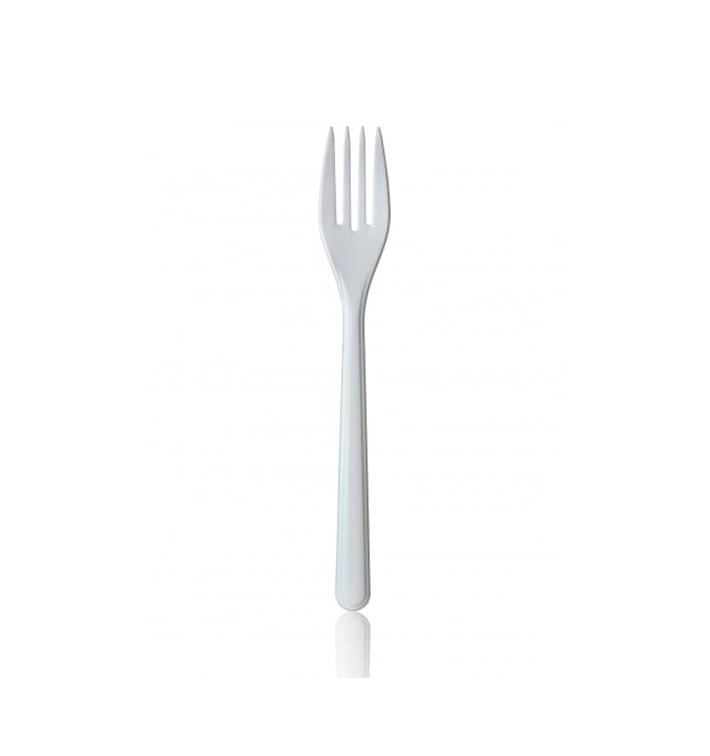 Plastic Fork Premium White 18,5cm 